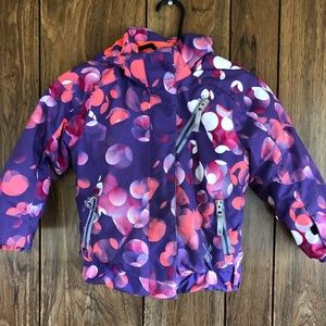 Colorful toddler winter coat